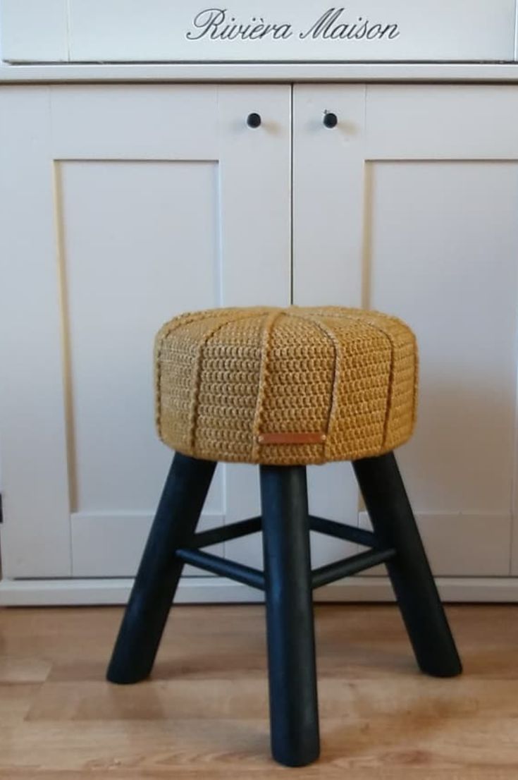 Crocheted Stool Decor Stylish And Beautiful Crochet 22 For Your