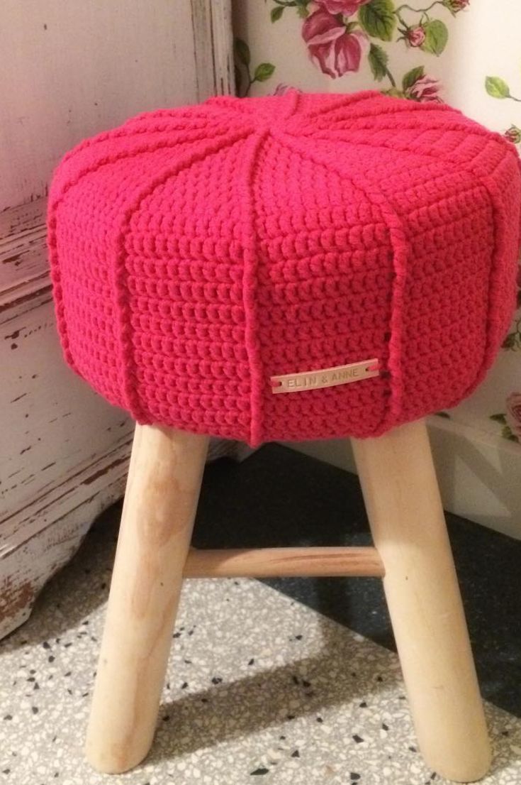 Crocheted Stool Decor Stylish And Beautiful Crochet 22 For Your Stools